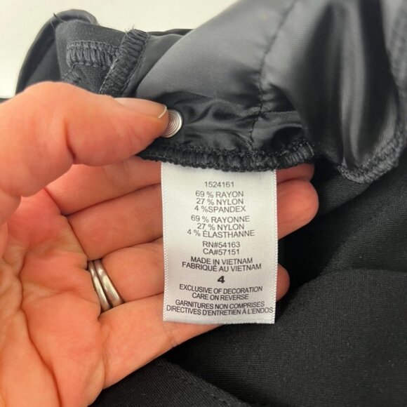 Karl Lagerfeld Black Rayon Pants - Picture 8 of 8